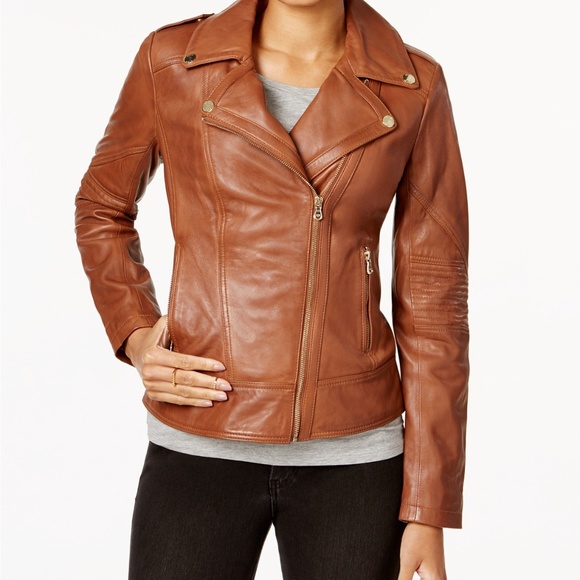 guess leather motorcycle jacket